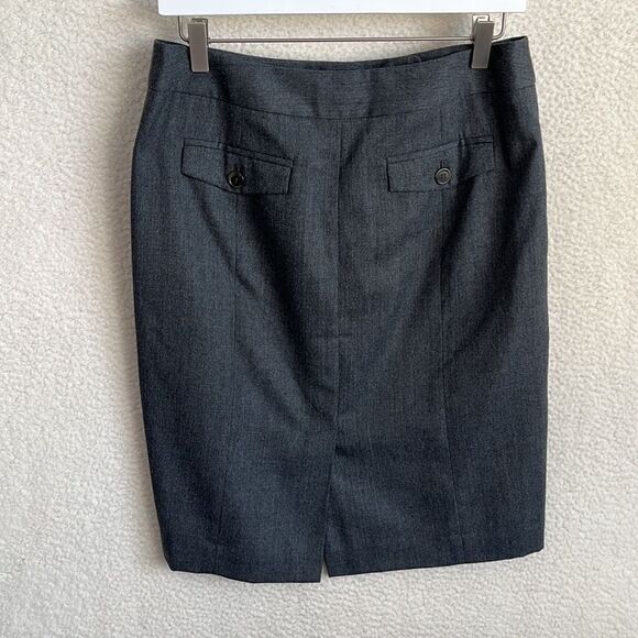 Loft Skirt Womens Size 6 Grey Wool Pencil‎ - Picture 6 of 7